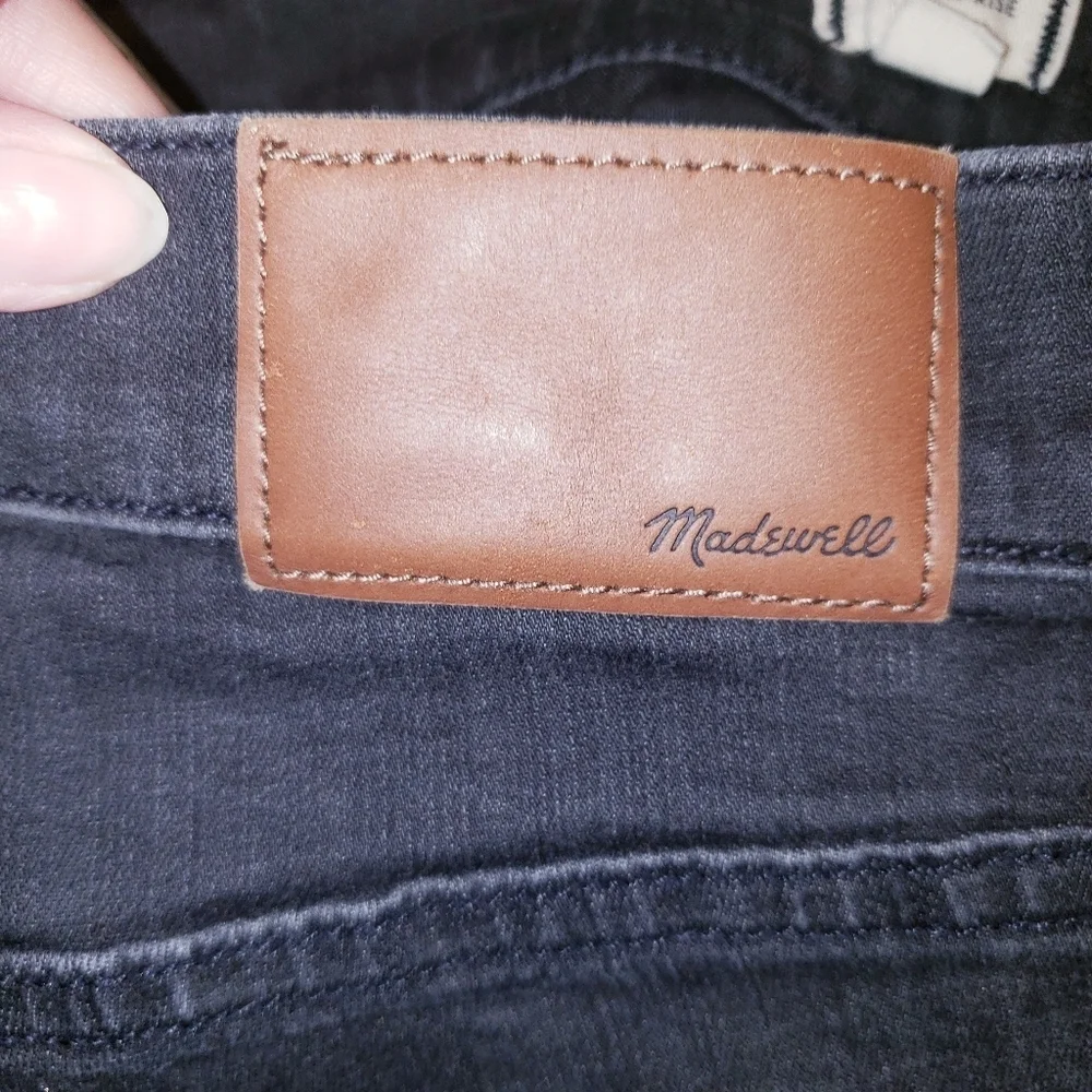 Madewell High Rise Skinny Black Jeans